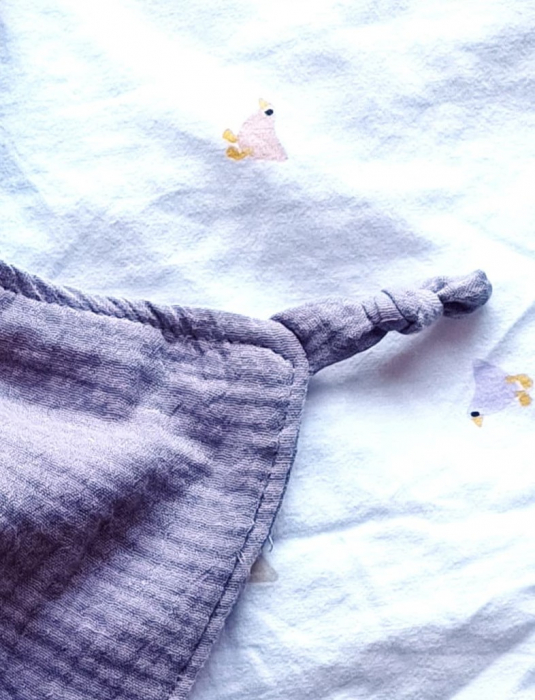 Set cadou Jucarie material textil Raton + muselina verde [3]