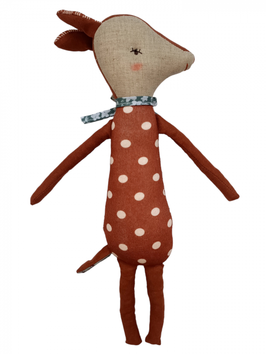 Set cadou Jucarie material textil Raton + muselina verde [3]