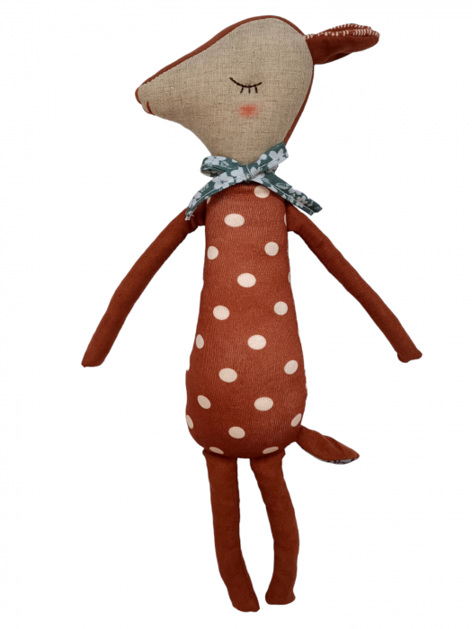 Set cadou Jucarie material textil Raton + muselina verde [2]