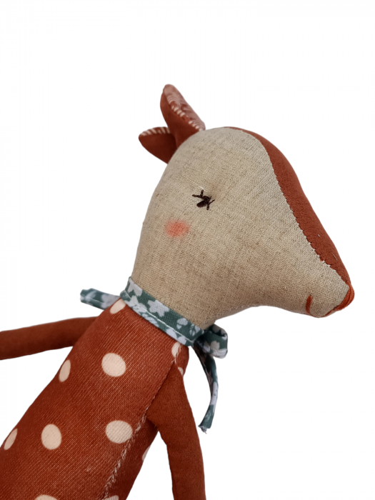 Set cadou Jucarie material textil Raton + muselina verde [5]