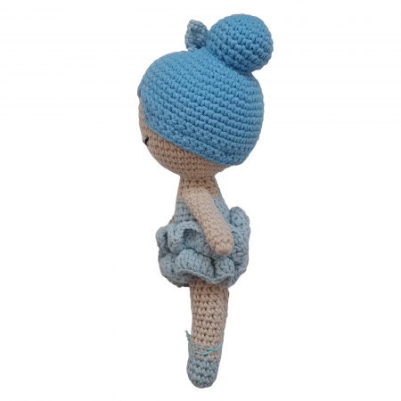 Papusa crosetata balerina albastra [2]