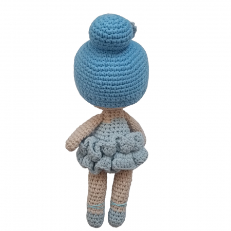 Papusa crosetata balerina albastra [3]