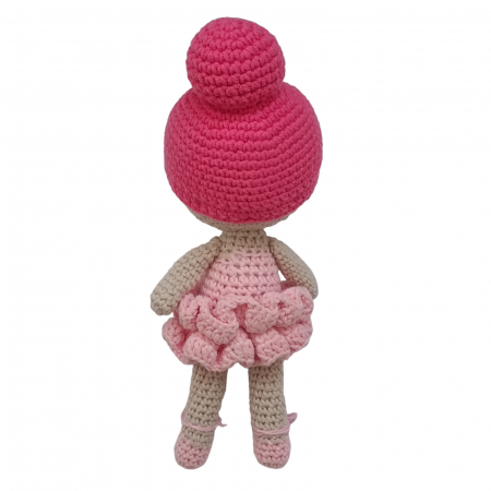 Papusa crosetata balerina roz [3]