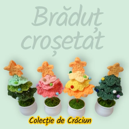 Colectie Craciun - Brad decorativ crosetat