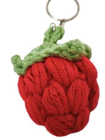 Breloc crosetat - Breloc crosetat Zmeura