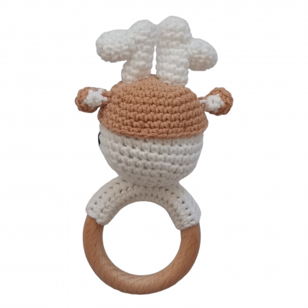 Jucarie dentitie crosetata Caprioara [3]