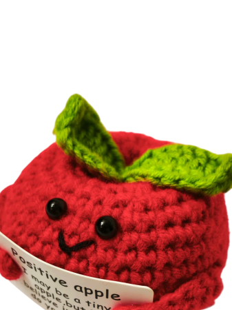 Figurina cu mesaj pozitiv - Figurina crosetata Mar amuzant, cu mesaj pozitiv