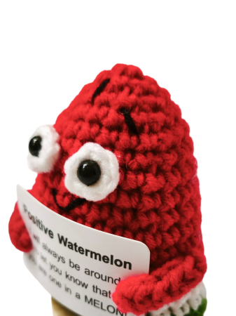 Figurina crosetata Pepene amuzant, cu mesaj pozitiv [1]