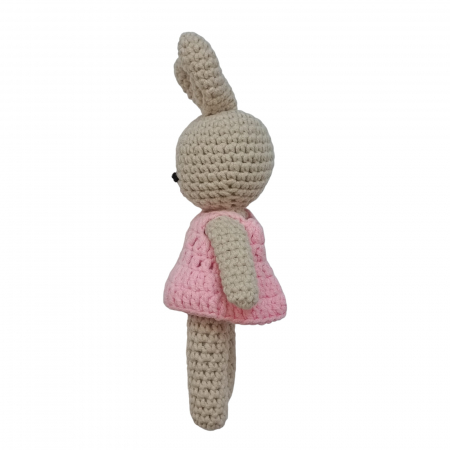 Iepure crosetat cu rochita roz [1]