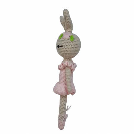 Iepure crosetat balerina roz [2]
