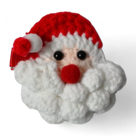 Colectie Craciun - Clama par cu Mos Craciun crosetat