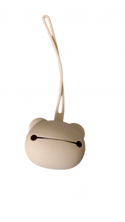 Set cadou - Jucarie dentitie crosetata Elefant - muselina mustar - suport silicon suzeta [10]