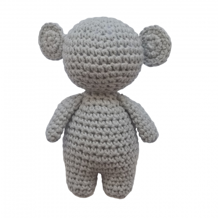 Set cadou bebelusi - jucarie crosetata Koala - jucarie dentitie crosetata Koala - muselina mustar [3]