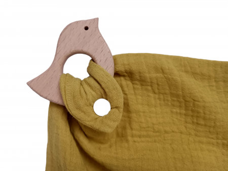 Set cadou Jucarie material textil Raton + muselina verde [7]