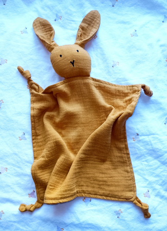 Jucarii doudou - Set cadou Jucarie material textil Raton + muselina verde