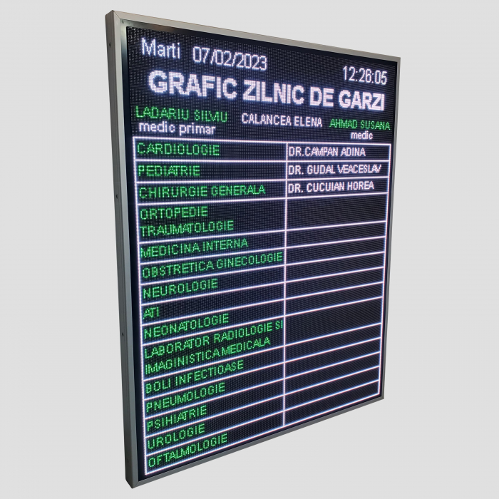 Afisaj electronic configuratie 256 x 320 P5 pentru informare [5]