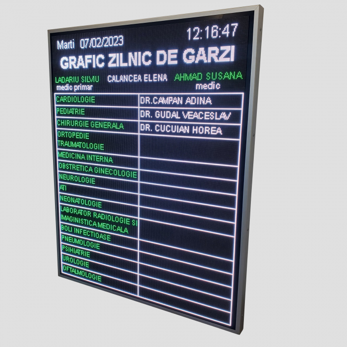 Afisaj electronic configuratie 256 x 320 P5 pentru informare [2]
