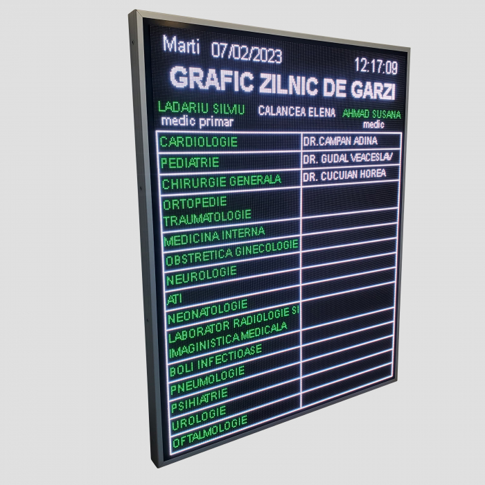Afisaj electronic configuratie 256 x 320 P5 pentru informare [3]
