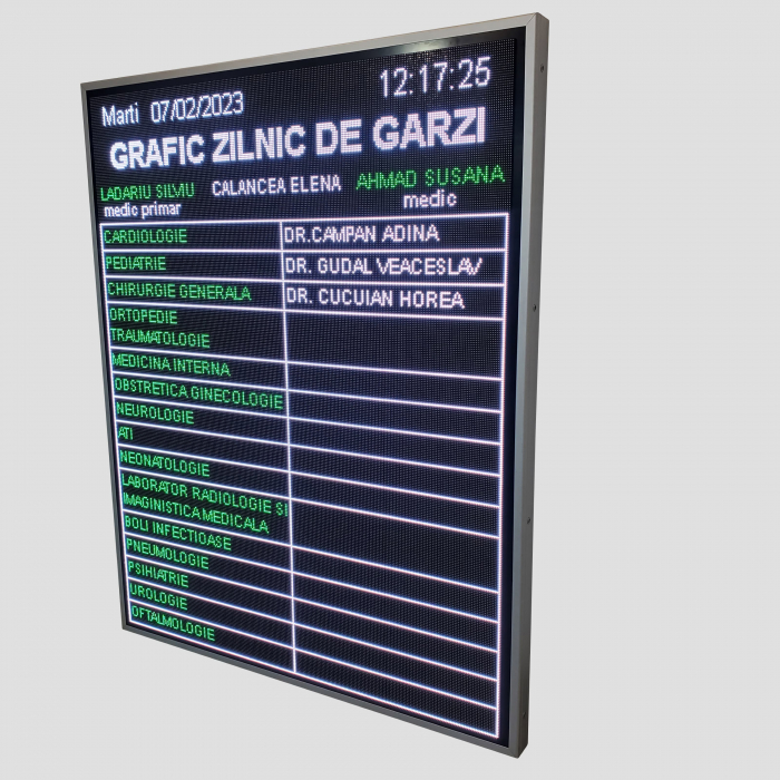 Afisaj electronic configuratie 256 x 320 P5 pentru informare [4]
