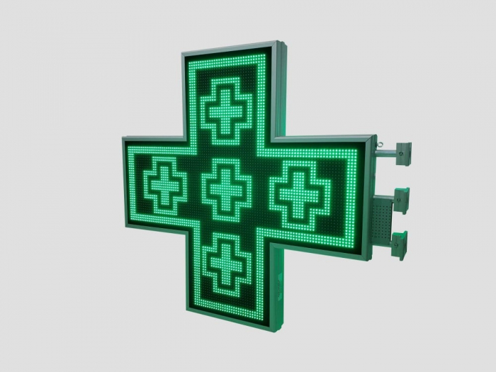 Cruce farmacie cu LED-uri 1050mm x 1050mm PROGRAMABIL, LED-uri VERZI [7]