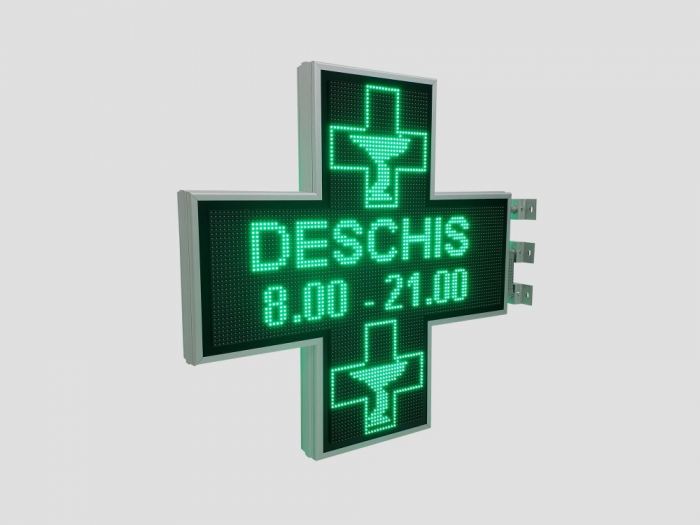 Cruce farmacie cu LED-uri 1050mm x 1050mm PROGRAMABIL, LED-uri VERZI [17]