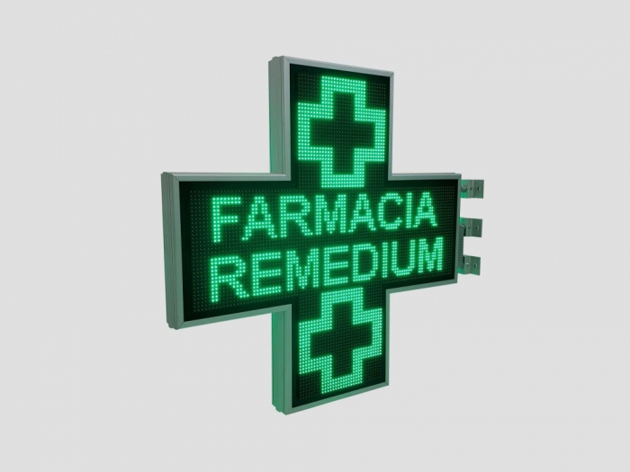 Cruce farmacie cu LED-uri 1050mm x 1050mm PROGRAMABIL, LED-uri VERZI [9]