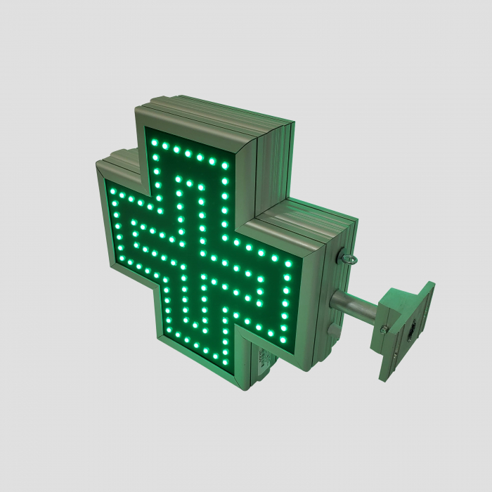 Cruce farmacie cu LED-uri model ANIMAT 400mm x 400mm leduri verzi [4]