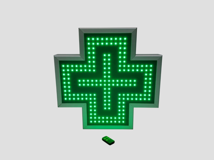 Cruce farmacie cu LED-uri model ANIMAT 500mm x 500mm VITRINA [3]