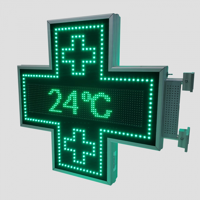 Cruce farmacie cu LED-uri model ODT PROGRAMABIL 800mm x 800mm P10 [3]