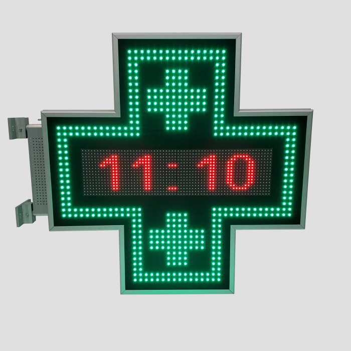 Cruce farmacie cu LED-uri model ODT PROGRAMABIL 900mm x 900mm P10 [4]