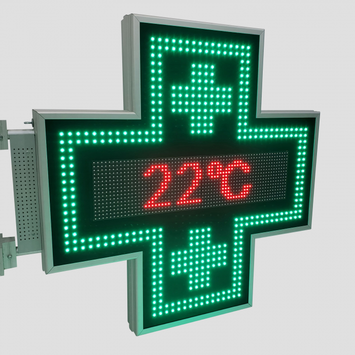 Cruce farmacie cu LED-uri model ODT PROGRAMABIL 900mm x 900mm P10 [5]