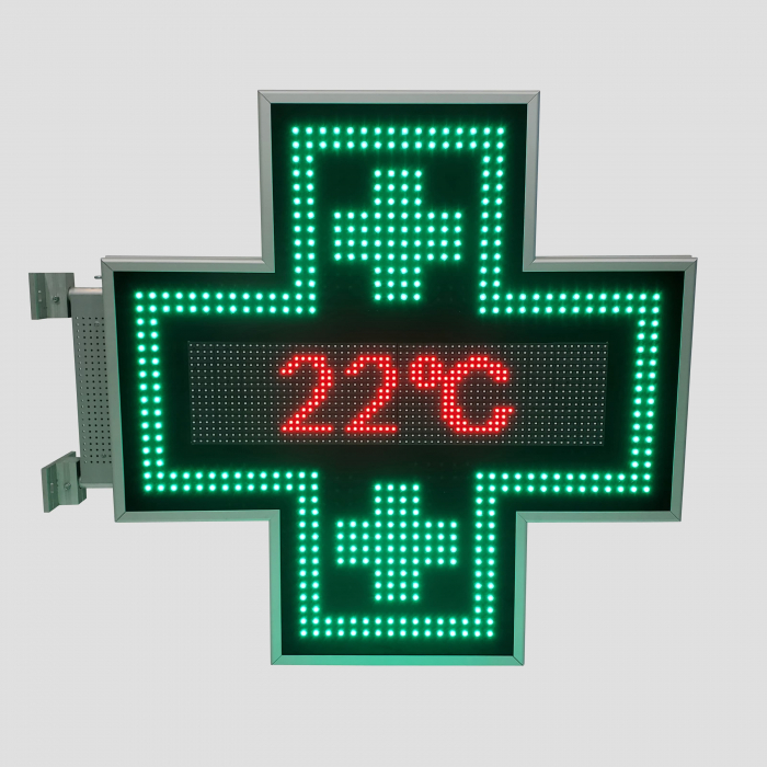 Cruce farmacie cu LED-uri model ODT PROGRAMABIL 900mm x 900mm P10 [2]