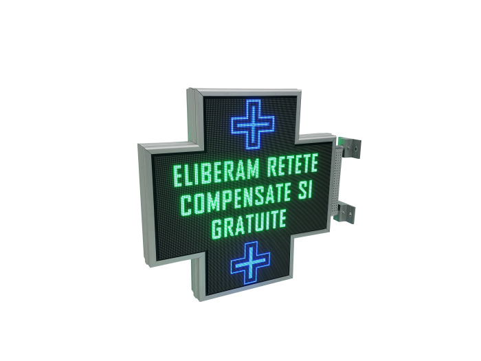 Cruce farmacie model PROGRAMABIL 700mm x 700mm LED-uri RGB P3 [5]
