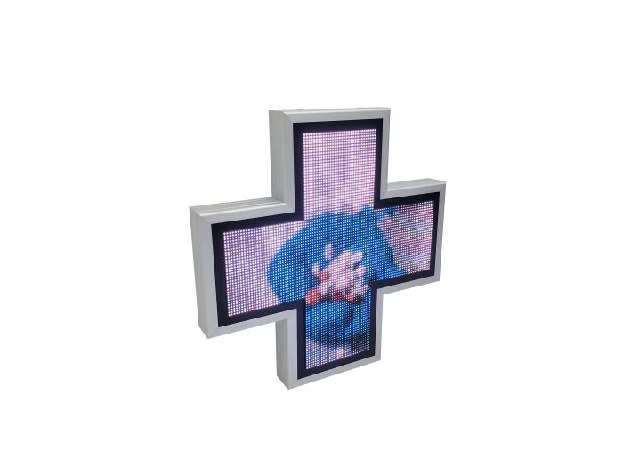 Cruce farmacie model VITRINA 650mm x 650mm LED-uri RGB P6 [4]