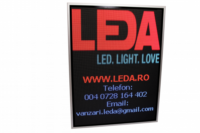Reclama luminoasa LED 1050mm x 1370mm P5 programabil [4]
