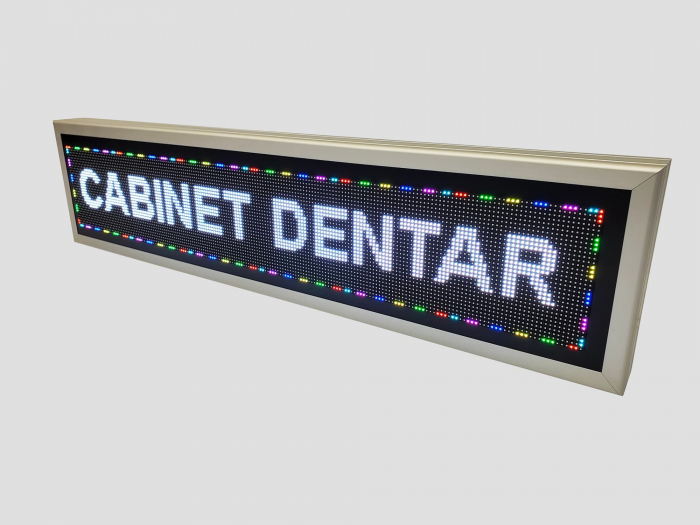 Reclama luminoasa LED 1050mm x 250mm P5 pentru CABINETE STOMATOLOGICE [5]