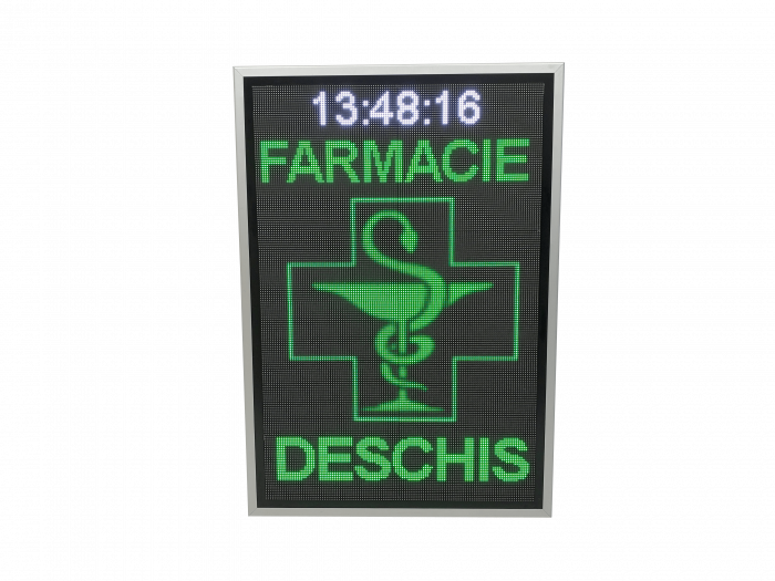 Reclama luminoasa LED 730mm x 1050mm P5 pentru FARMACIE [2]