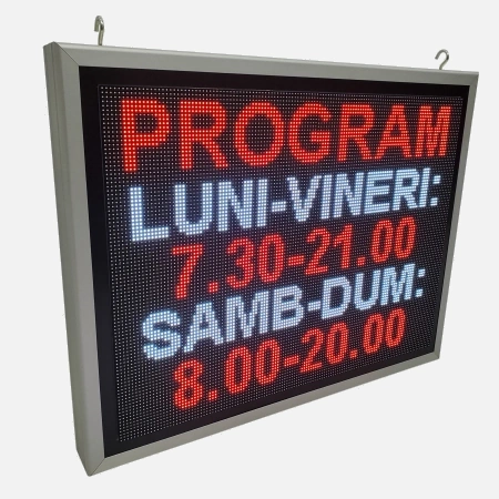 Afisaj electronic LED 730mm x 570mm, configuratie 128 x 96 P5