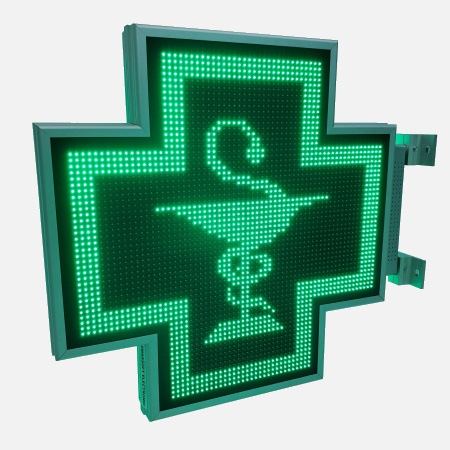 cruce farmacie leduri verzi 730mm programabila