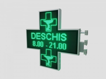Cruce farmacie cu LED-uri 1050mm x 1050mm PROGRAMABIL, LED-uri VERZI [1]