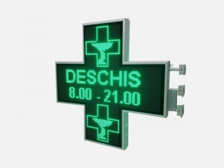 Cruce farmacie cu LED-uri 1050mm x 1050mm PROGRAMABIL, LED-uri VERZI