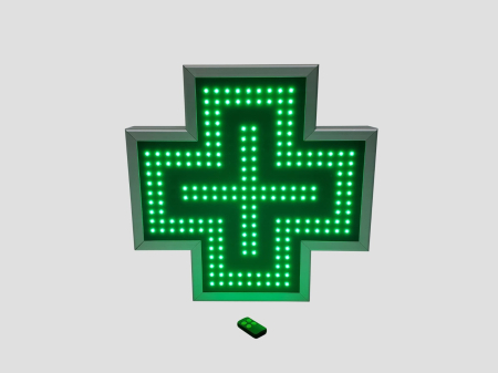 Cruce farmacie cu LED-uri model ANIMAT 500mm x 500mm VITRINA [2]