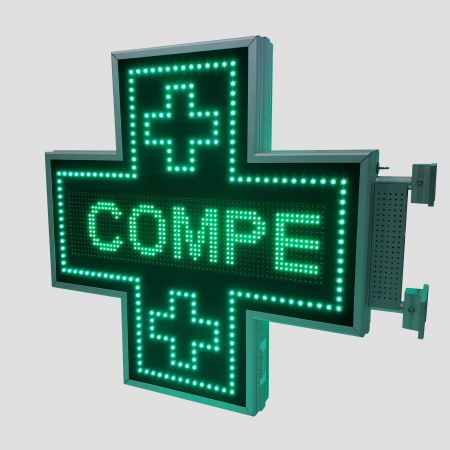 Cruce farmacie cu LED-uri model ODT PROGRAMABIL 800mm x 800mm P10 [6]