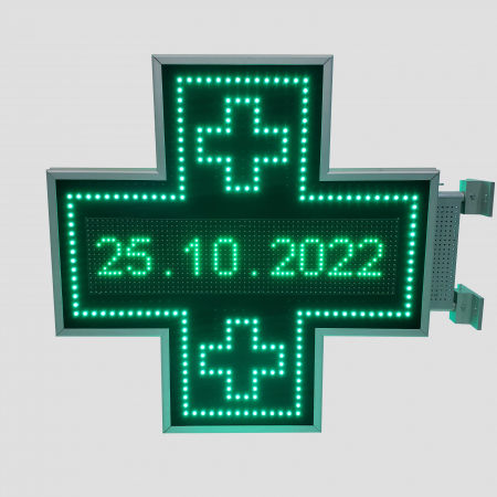 Cruce farmacie cu LED-uri model ODT PROGRAMABIL 800mm x 800mm P10 [4]