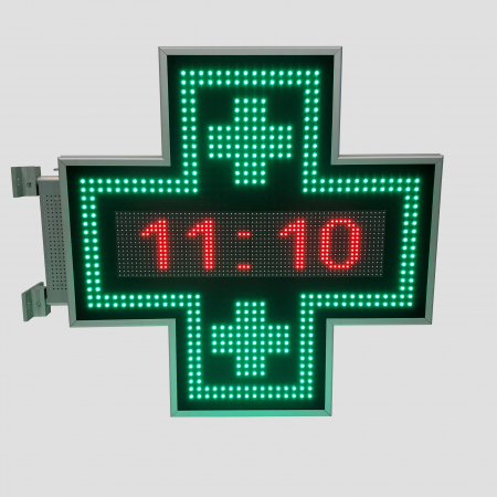 Cruce farmacie cu LED-uri model ODT PROGRAMABIL 900mm x 900mm P10 [3]