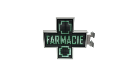 Cruce farmacie model PROGRAMABIL 650mm x 650mm LED-uri RGB P6