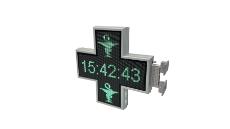 Cruce farmacie model PROGRAMABIL 650mm x 650mm LED-uri RGB P6 [10]