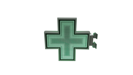 Cruce farmacie model PROGRAMABIL 650mm x 650mm LED-uri RGB P6 [11]