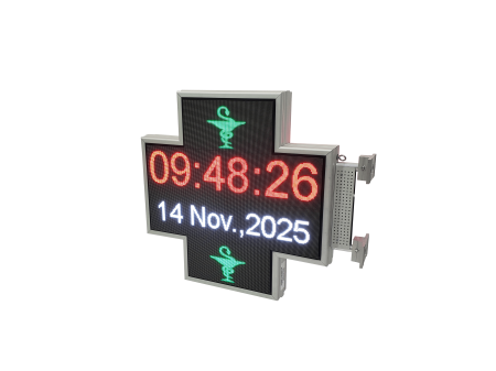 Cruce farmacie model PROGRAMABIL 700mm x 700mm LED-uri RGB P3 [14]