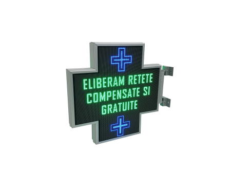 Cruce farmacie model PROGRAMABIL 700mm x 700mm LED-uri RGB P3 [4]